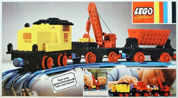 Diesel Locomotive with Crane Wagon and Tipper Wagon