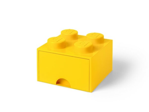 4 stud Bright Yellow Storage Brick Drawer