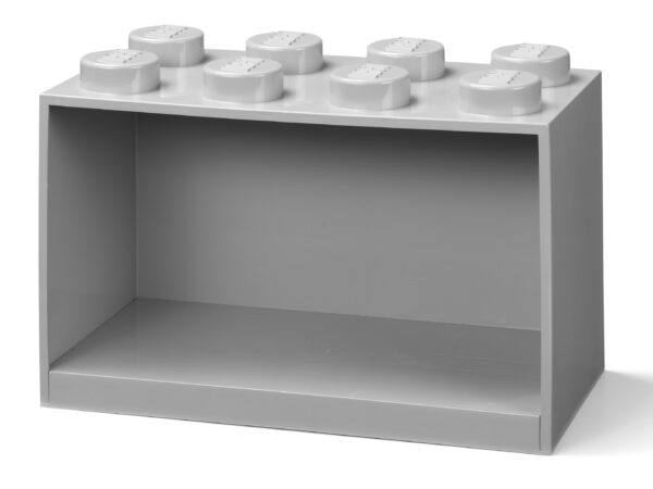 Brick Shelf 8 Knobs Grey