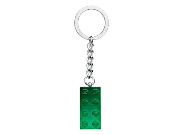 2x4 Green Metallic Key Chain