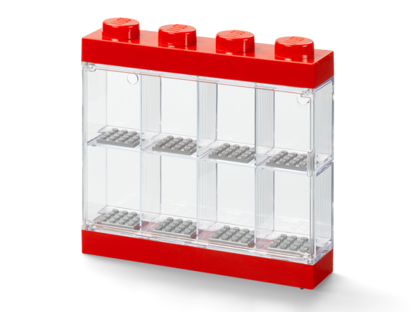 8-Minifigure Display Case Red