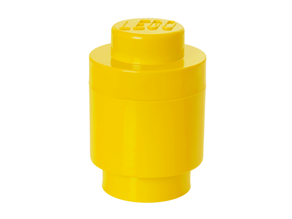 1-Stud Round Storage Brick Yellow
