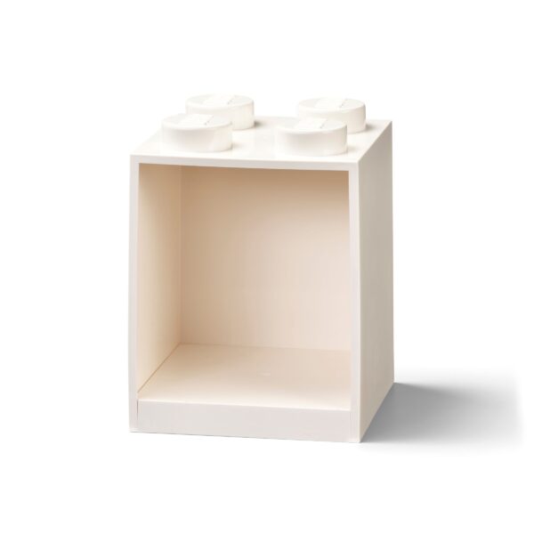 4-Stud Brick Shelf White
