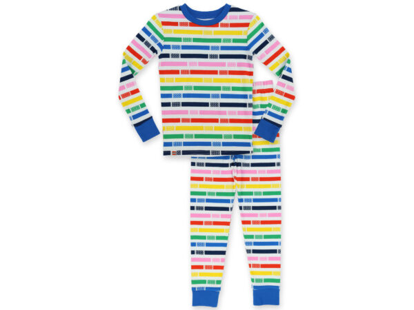 Multicolored T-Shirt and Pants 2-Piece Set