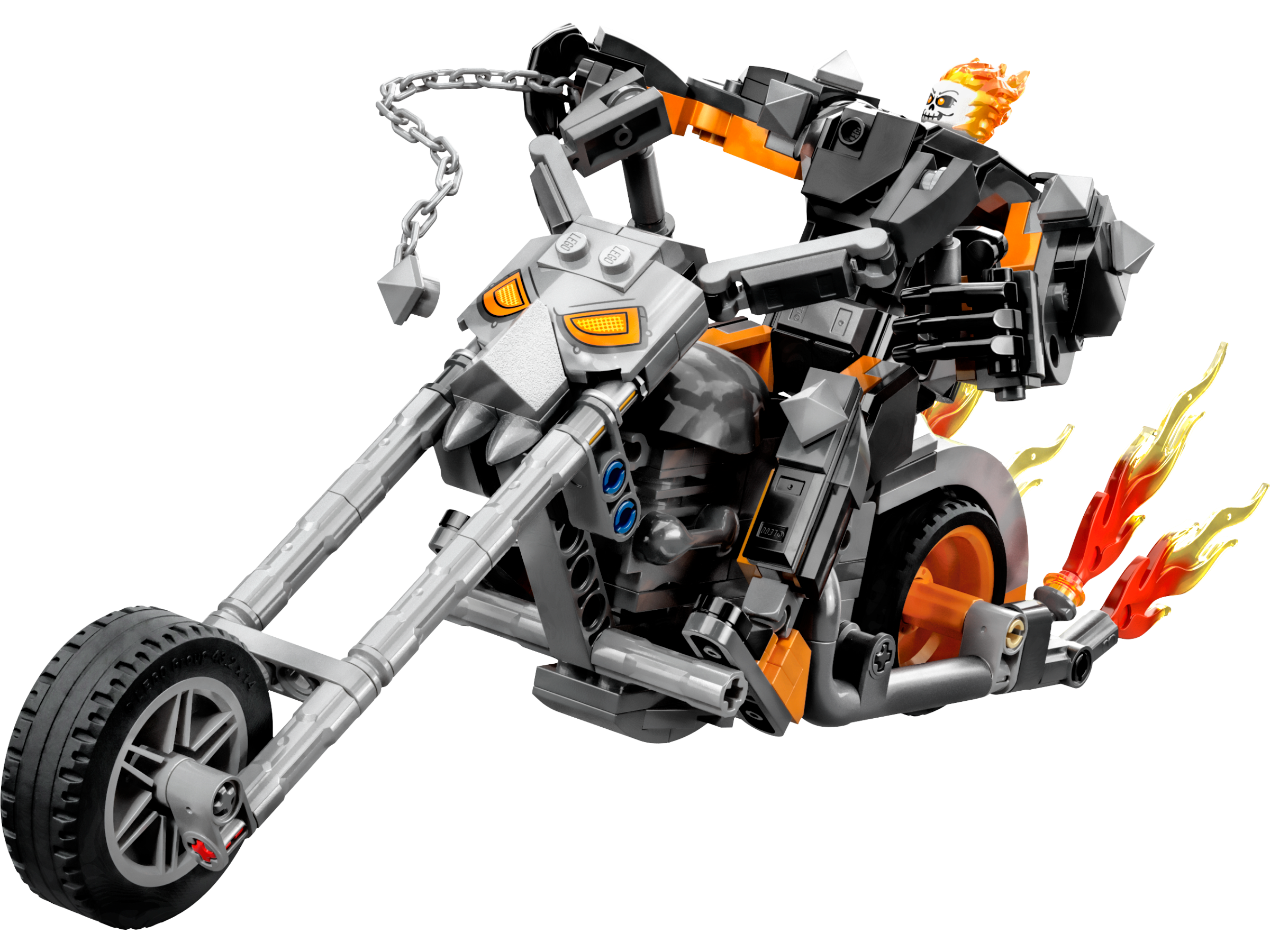 First look at LEGO Marvel 76245 Ghost Rider Mech & Bike surfaces