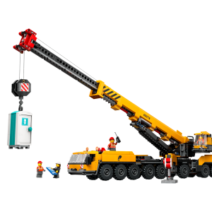 Yellow Mobile Construction Crane